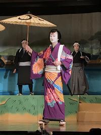鳳凰座歌舞伎に出演した下呂市長