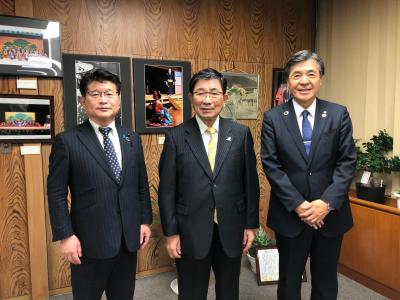 岐阜県知事と面談