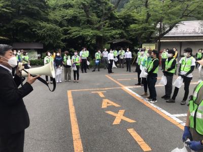 合掌村清掃