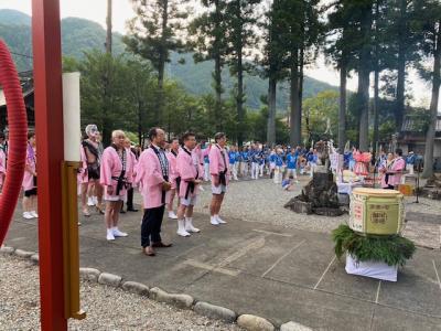 下呂温泉まつり2日目、出発式