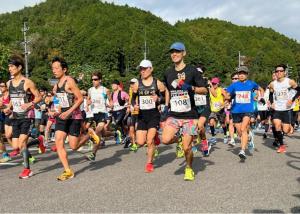 ハーフコーススタート時の写真