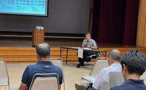 萩原地域で市政報告会を開催