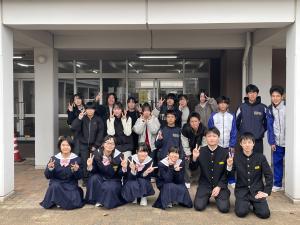 小坂中3年生宝達志水町を訪問