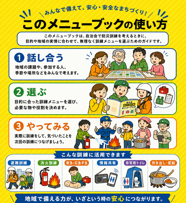 メニューブックの使い方