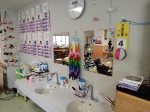 小坂小4年生千羽鶴贈呈4