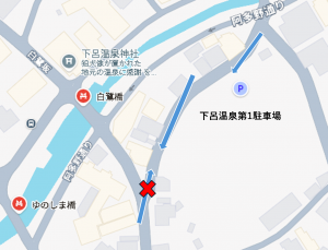 一方通行区画地図