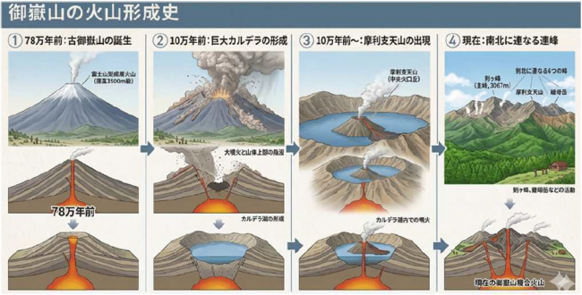 御嶽山の火山形成史